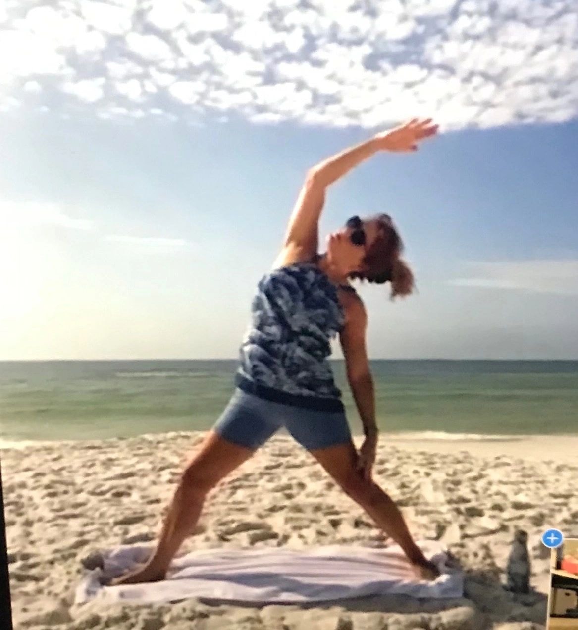 Lori teaching yoga