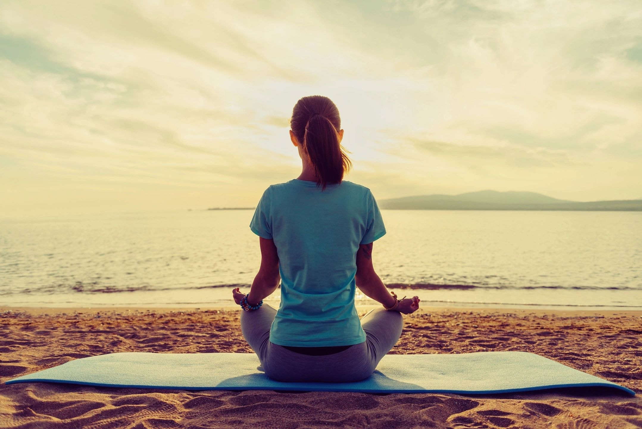 Yoga training session